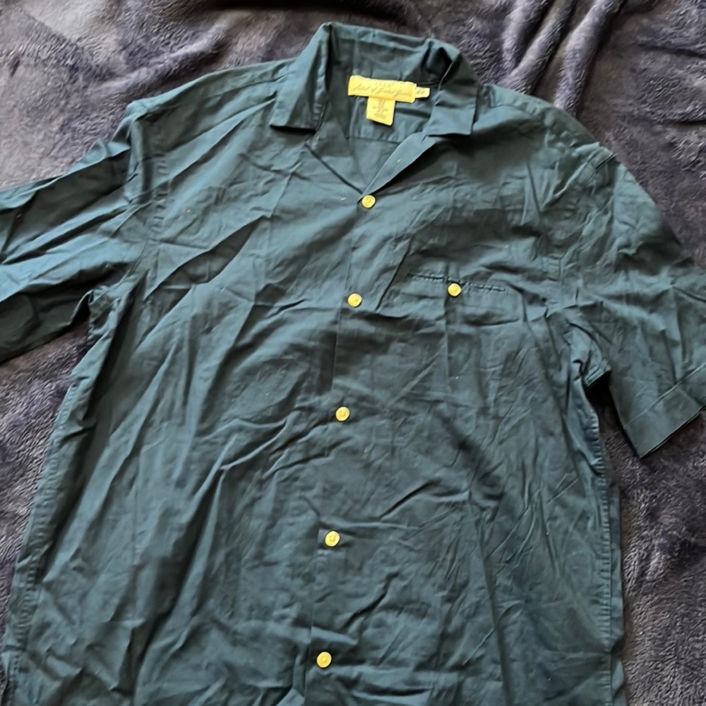 L.O.G.G. H&M Blue Short Sleeve Button Down